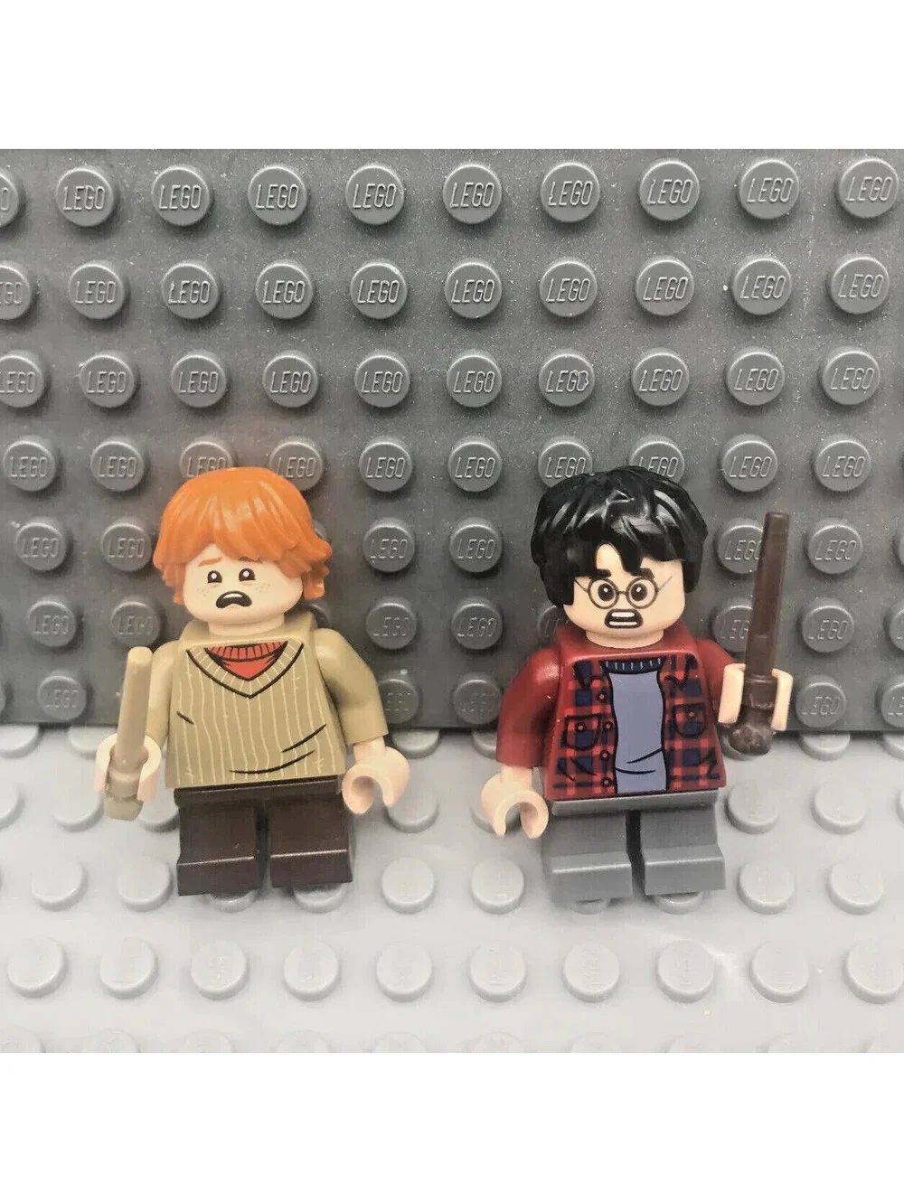 Lego Harry Potter Whomping Willow 75953 Minifigures Ron Weasley With Wands Short